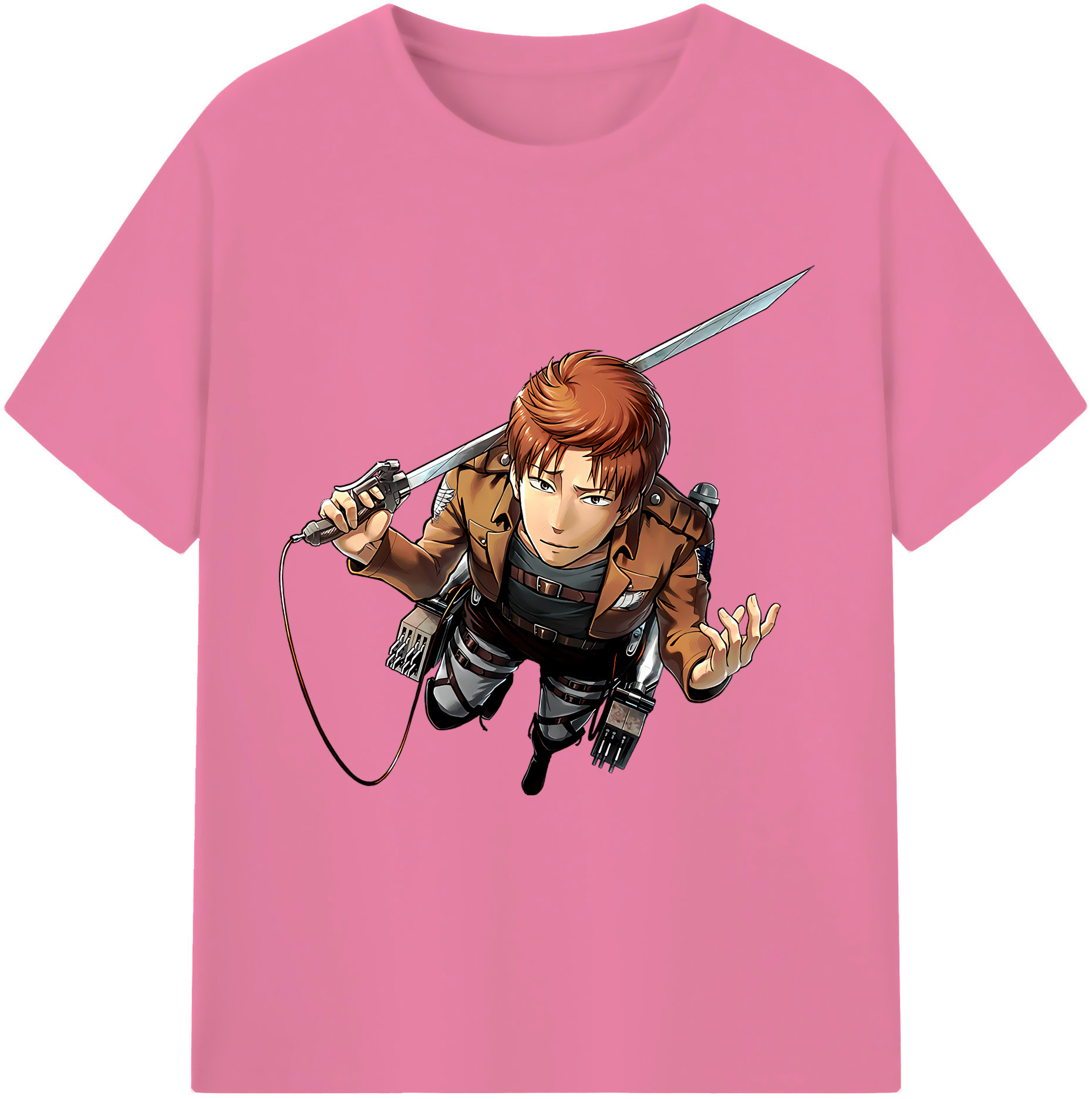 （画像用） 進撃の巨人 Attack on Titan 綿100％半袖Tシャツ（フロントプリント）